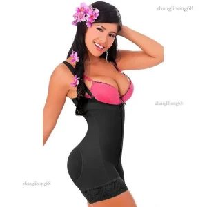 Women Big Plus Size 6XL Girdles Lace Hem Bodyshaper Underbust Slimming Waist Trainer Tummy Control Underwear Butt Lifter Zipper Body Shaper